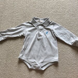 Beaufort bonnet co - Gray Long-Sleeve Kids One Piece - prim and proper onesie